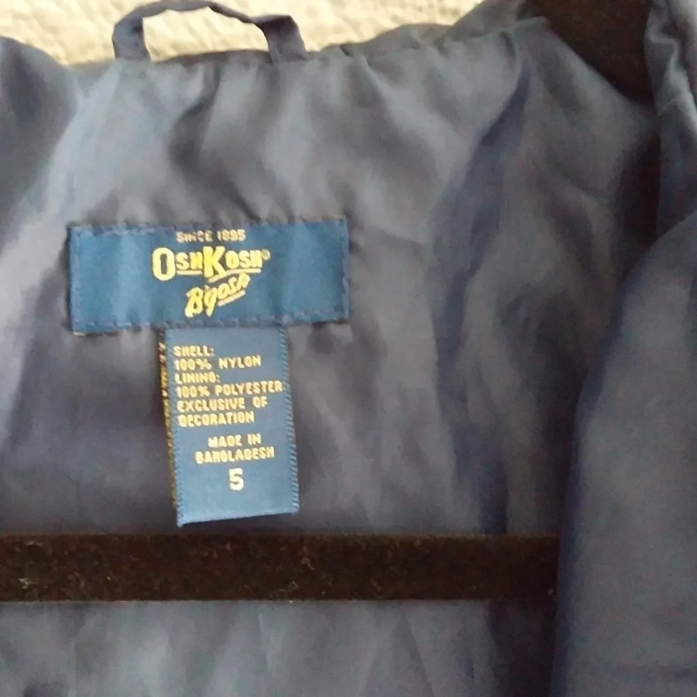 Oshkosh Bgosh boys blue windbreaker size 5
